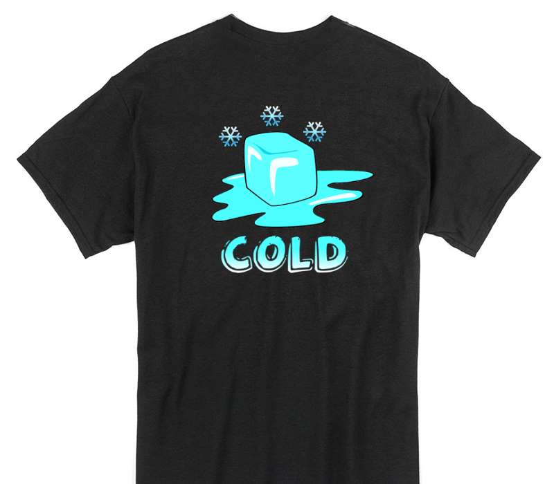 Custom Gildan 100% Cotton Black T-Shirt