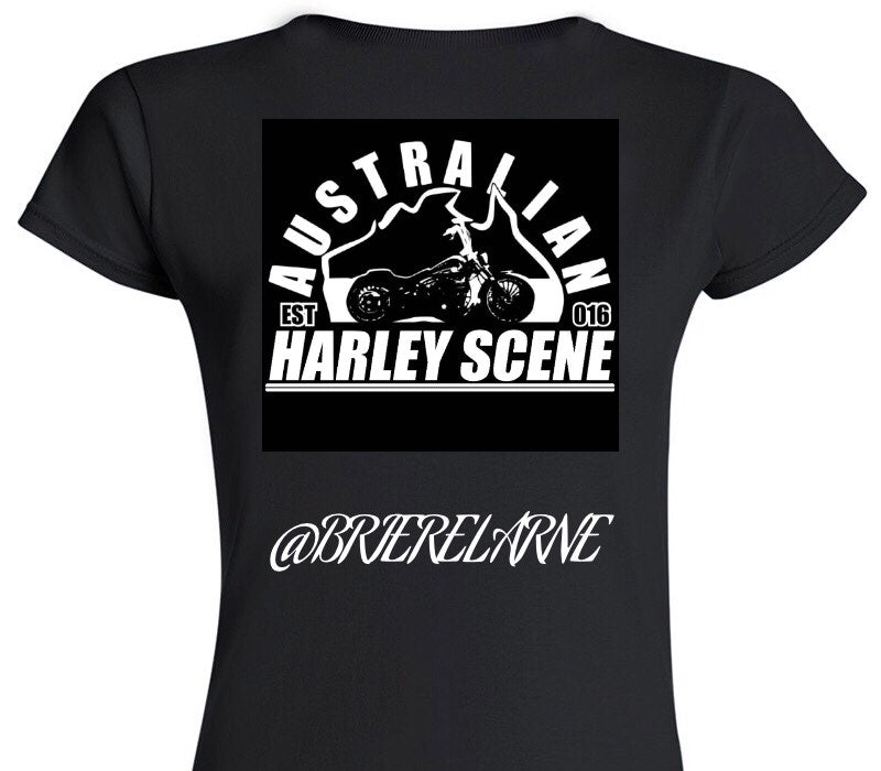 Custom Womens Soft Style 100% Cotton Black T-Shirt