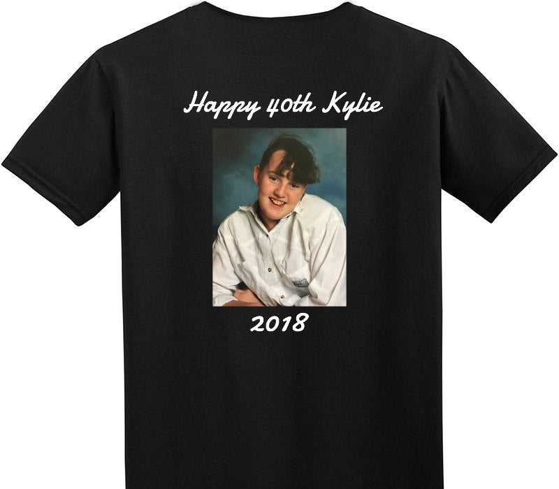 Custom Adult Soft Style 100% Cotton Black T-Shirt