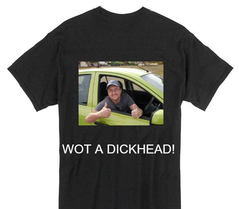 Custom Gildan 100% Cotton Black T-Shirt