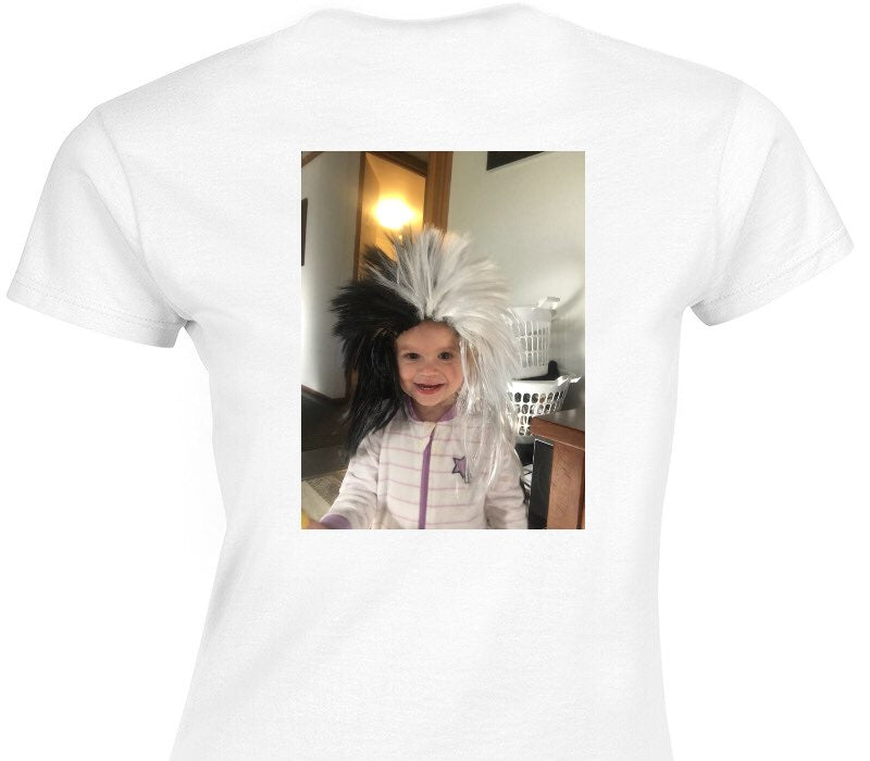 Custom Womens Soft Style 100% Cotton White T-Shirt