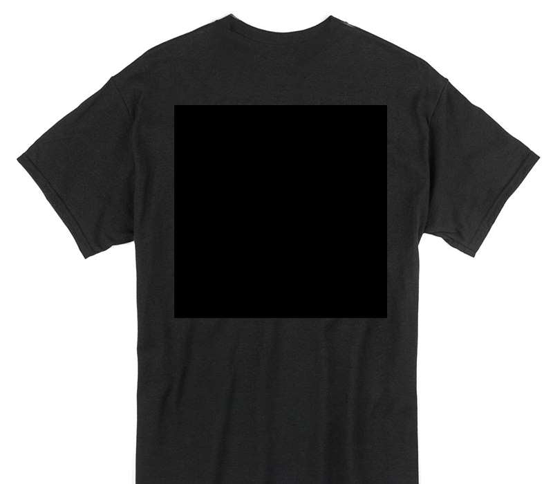 Custom Gildan 100% Cotton Black T-Shirt