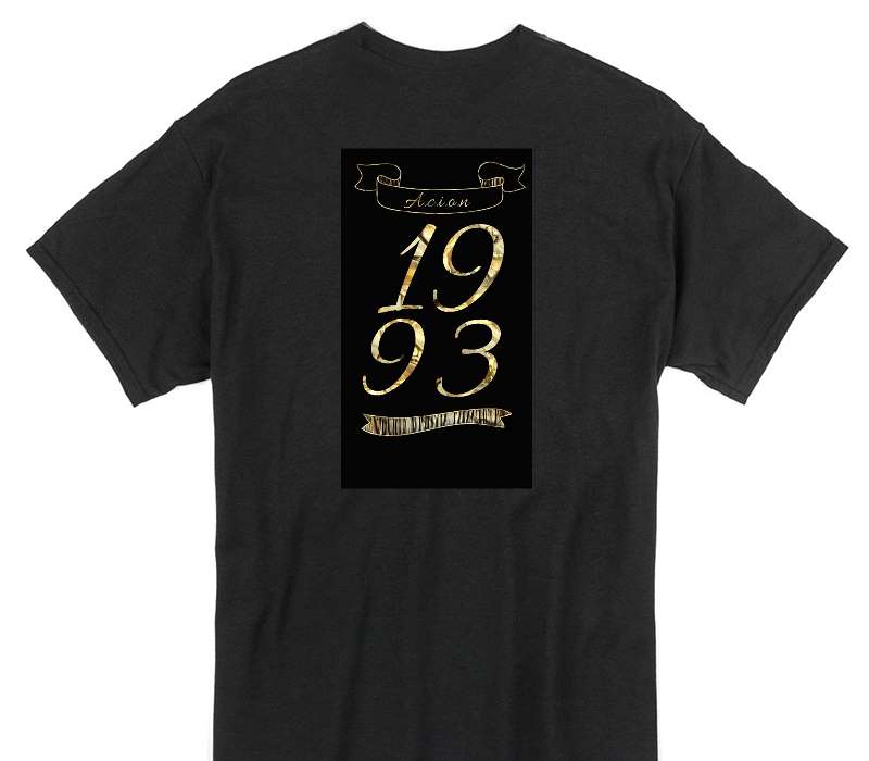 Custom Gildan 100% Cotton Black T-Shirt
