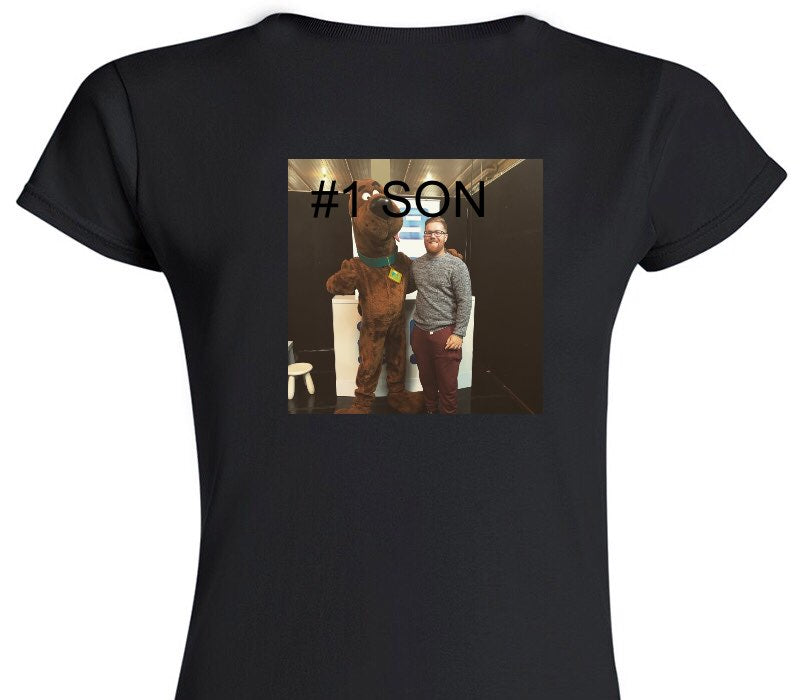 Custom Womens Soft Style 100% Cotton Black T-Shirt