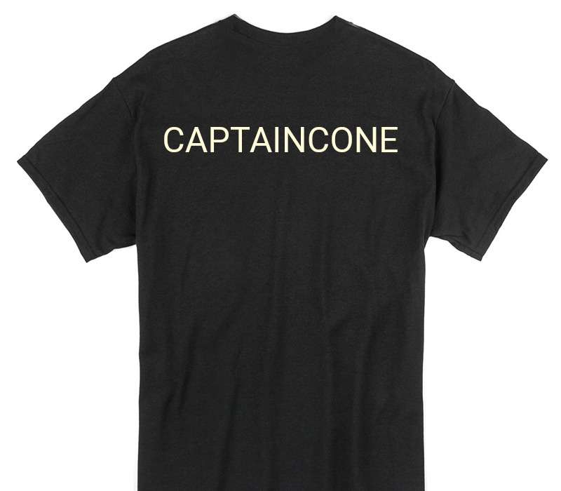 Custom Gildan 100% Cotton Black T-Shirt
