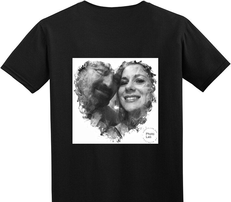 Custom Adult Soft Style 100% Cotton Black T-Shirt