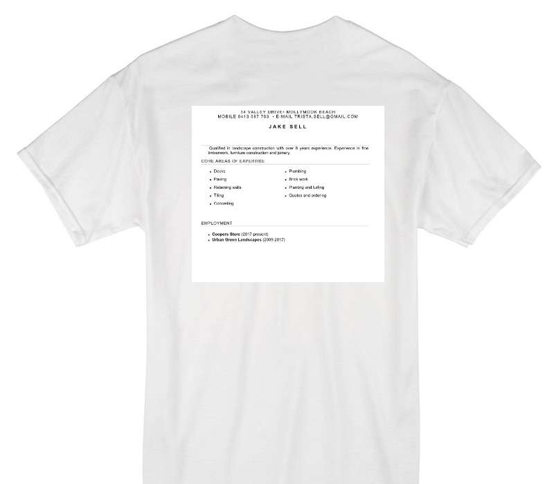 Custom Gildan 100% Cotton White T-Shirt