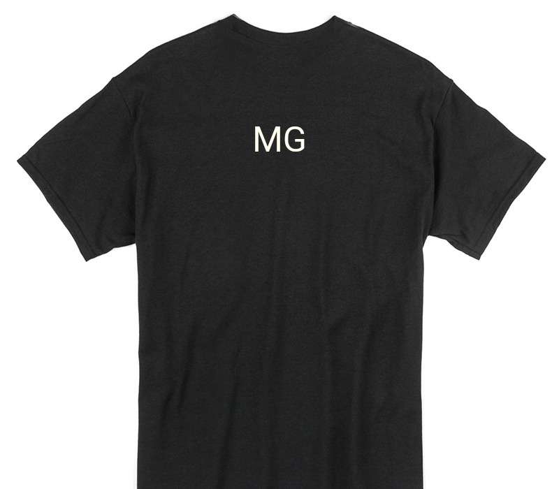 Custom Gildan 100% Cotton Black T-Shirt