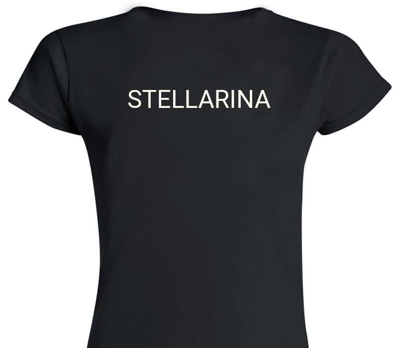 Custom Womens Soft Style 100% Cotton Black T-Shirt
