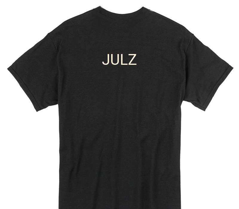 Custom Gildan 100% Cotton Black T-Shirt