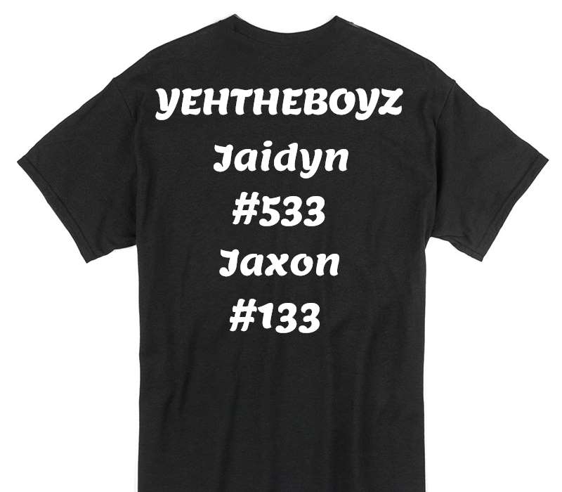 Custom Gildan 100% Cotton Black T-Shirt