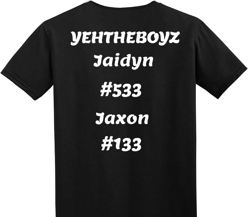 Custom Adult Soft Style 100% Cotton Black T-Shirt