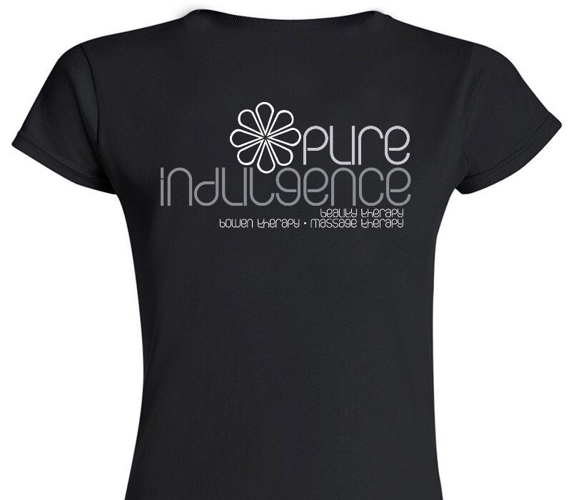 Custom Womens Soft Style 100% Cotton Black T-Shirt