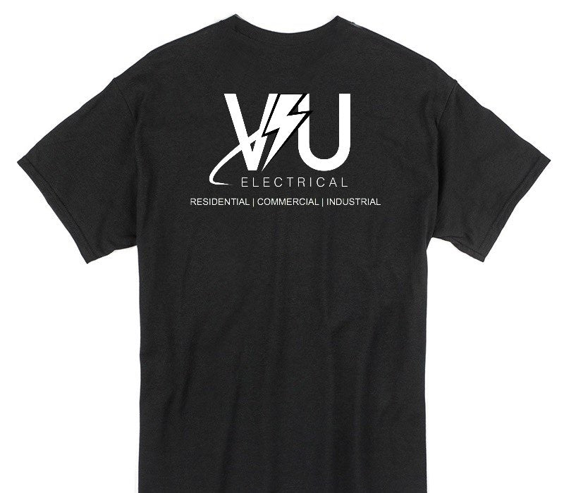 Custom Gildan 100% Cotton Black T-Shirt