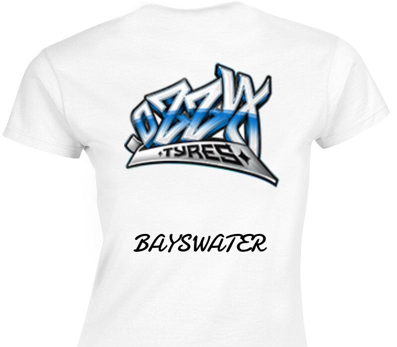 Custom Womens Soft Style 100% Cotton White T-Shirt