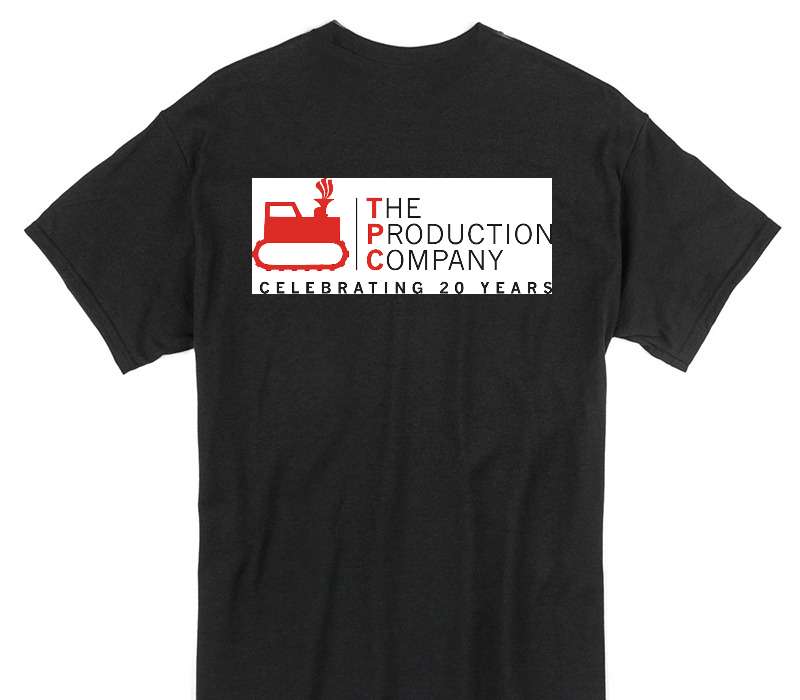 Custom Gildan 100% Cotton Black T-Shirt