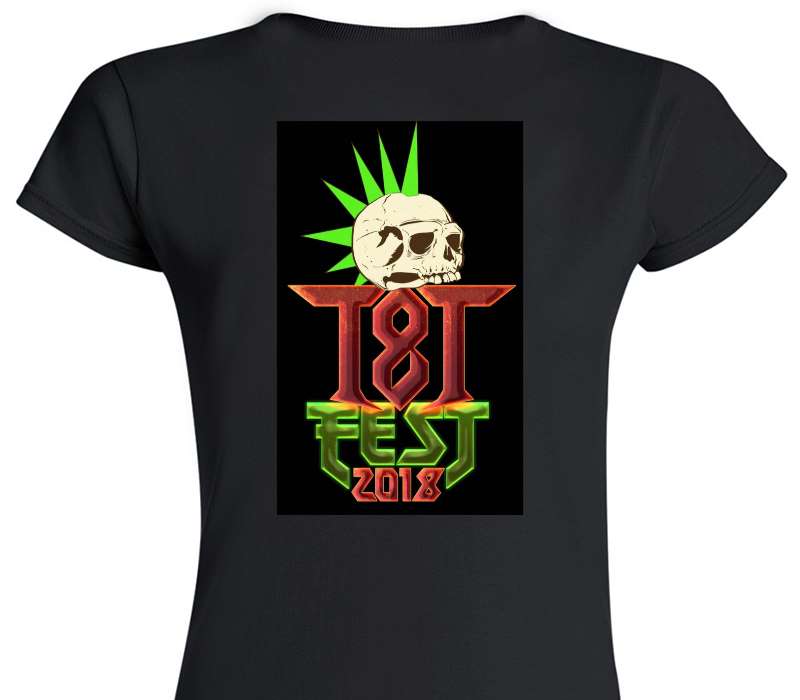Custom Womens Soft Style 100% Cotton Black T-Shirt