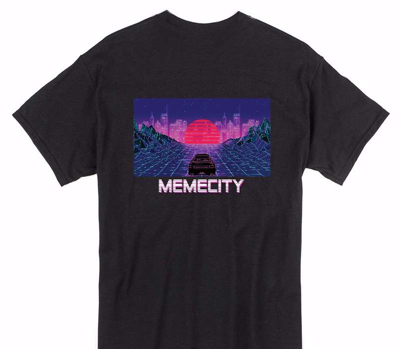 Custom Gildan 100% Cotton Black T-Shirt