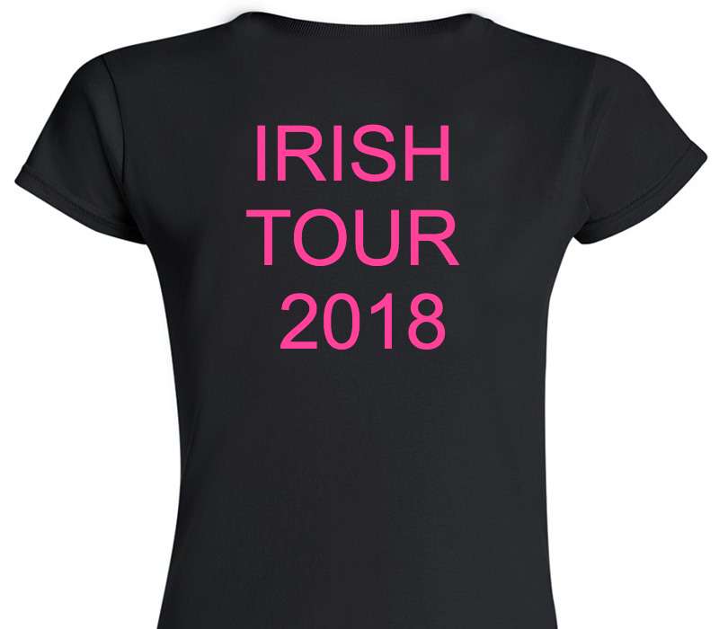 Custom Womens Soft Style 100% Cotton Black T-Shirt