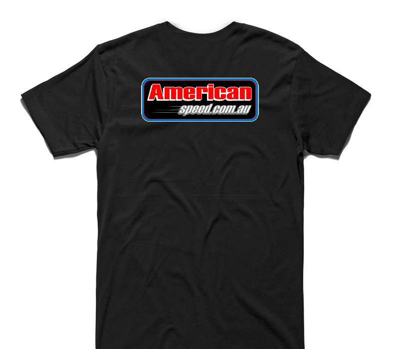 Custom AS Colour 100% Cotton Black T-Shirt
