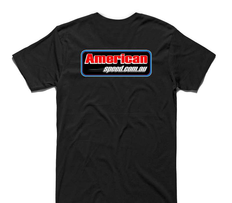 Custom AS Colour 100% Cotton Black T-Shirt
