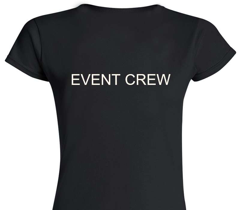 Custom Womens Soft Style 100% Cotton Black T-Shirt