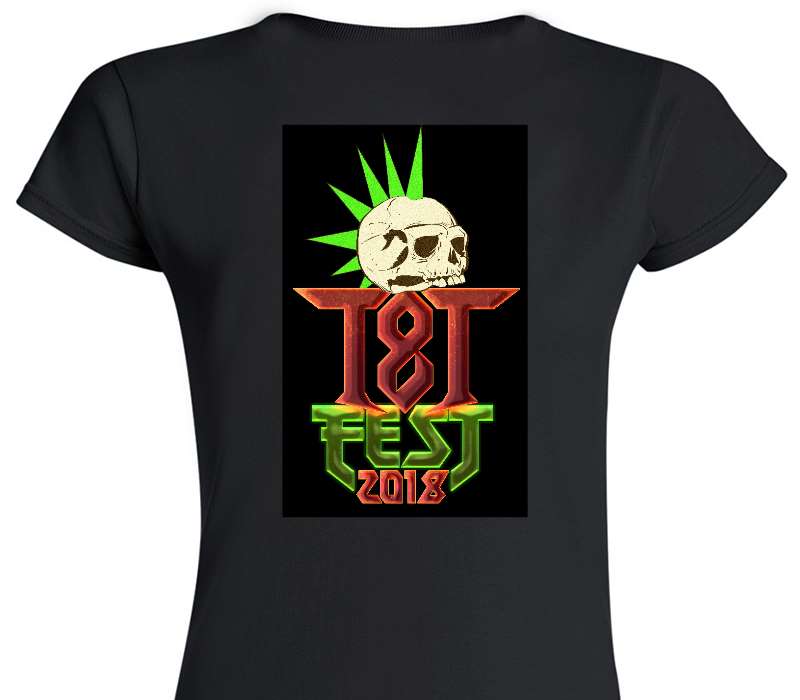 Custom Womens Soft Style 100% Cotton Black T-Shirt