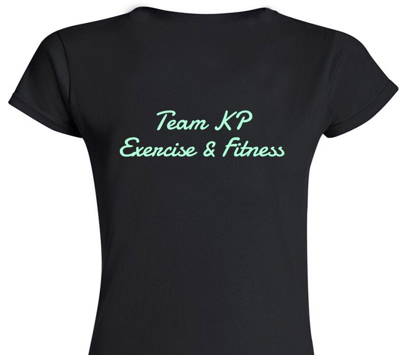 Custom Womens Soft Style 100% Cotton Black T-Shirt