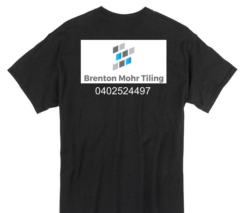 Custom Gildan 100% Cotton Black T-Shirt