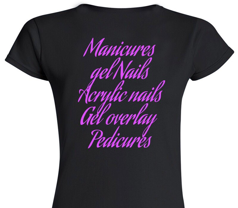 Custom Womens Soft Style 100% Cotton Black T-Shirt