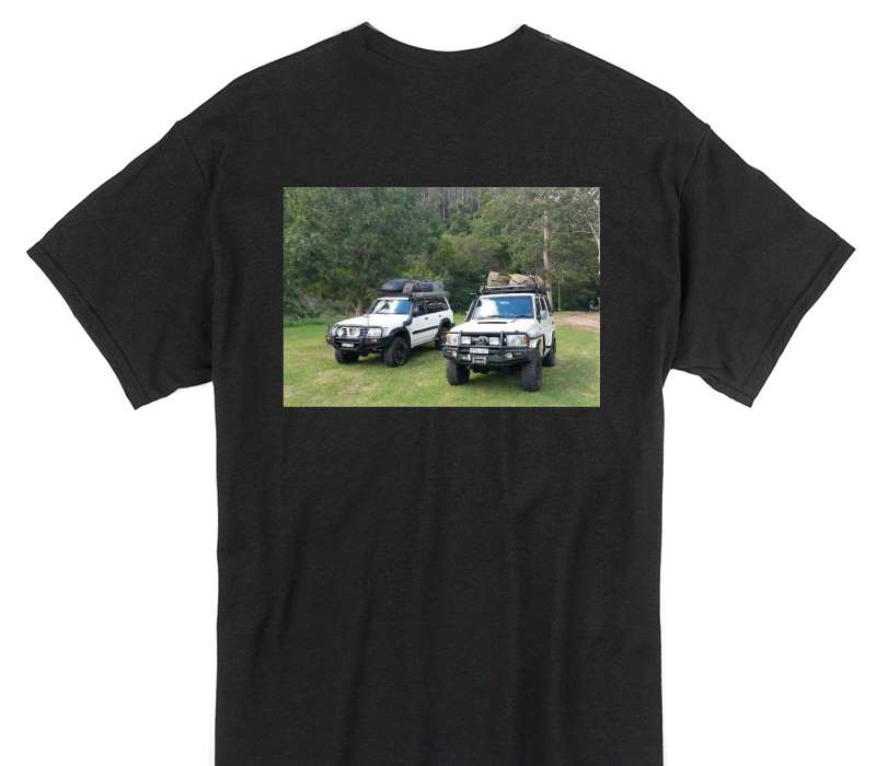 Custom Gildan 100% Cotton Black T-Shirt