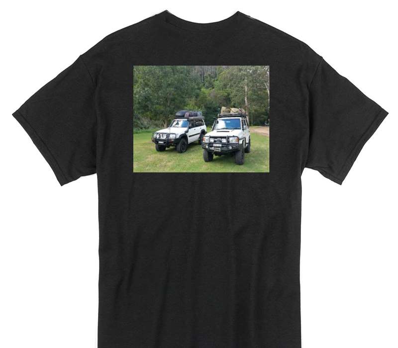 Custom Gildan 100% Cotton Black T-Shirt