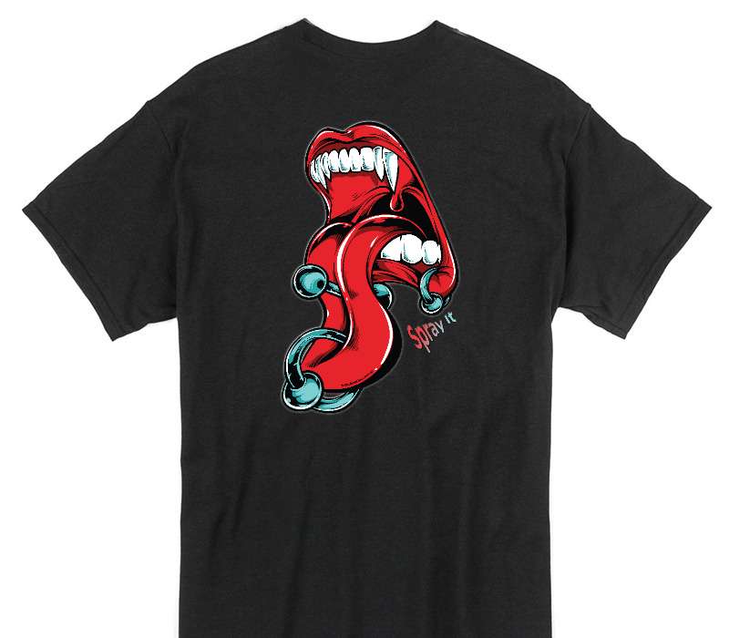 Custom Gildan 100% Cotton Black T-Shirt