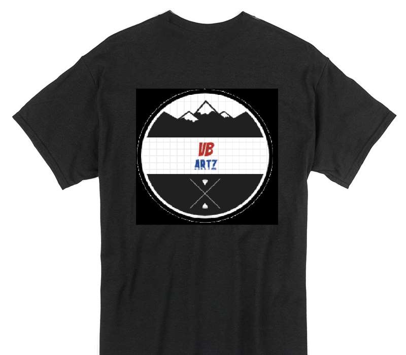 Custom Gildan 100% Cotton Black T-Shirt