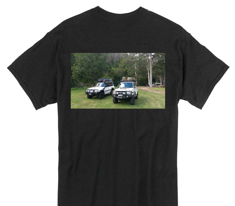 Custom Gildan 100% Cotton Black T-Shirt