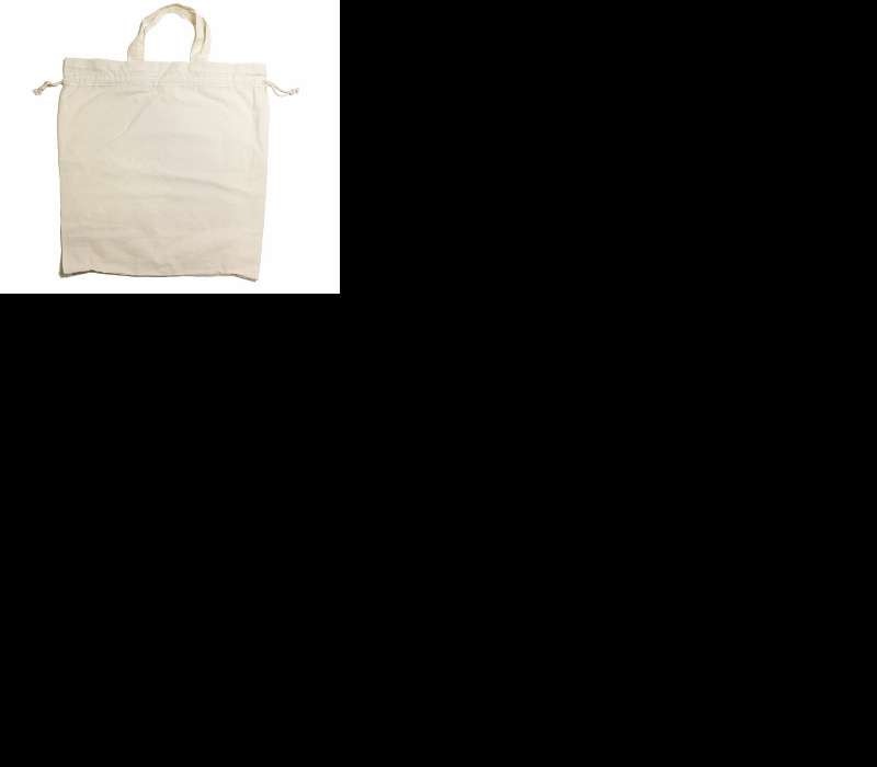 Custom Drawstring Tote Bag Cotton Calico