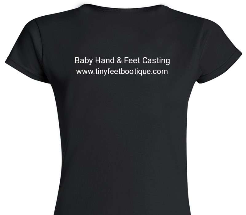 Custom Womens Soft Style 100% Cotton Black T-Shirt