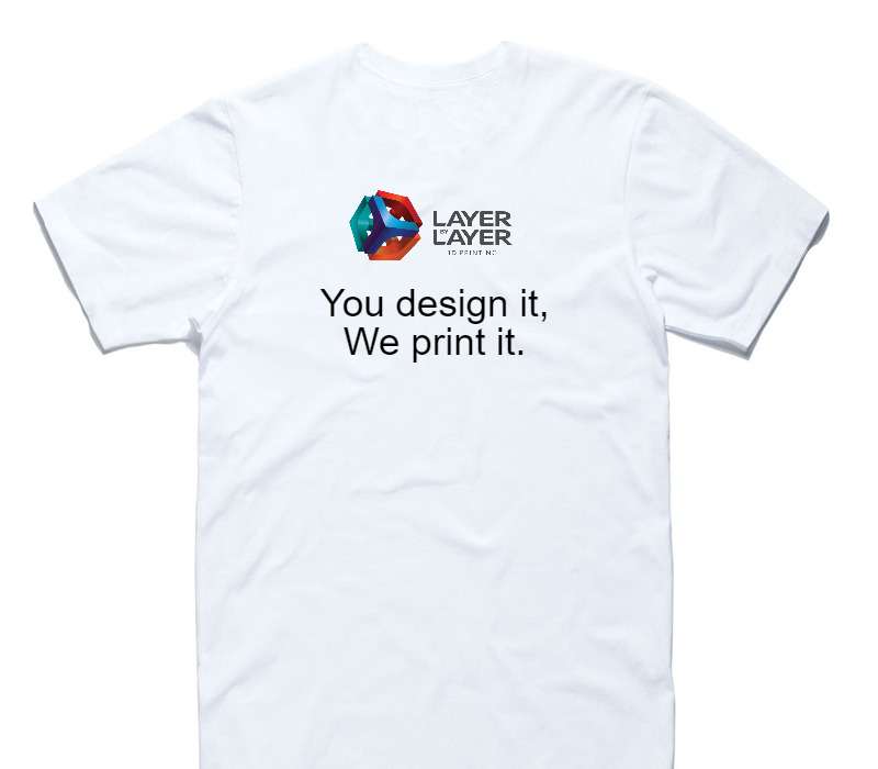 Custom AS Colour 100% Cotton White T-Shirt