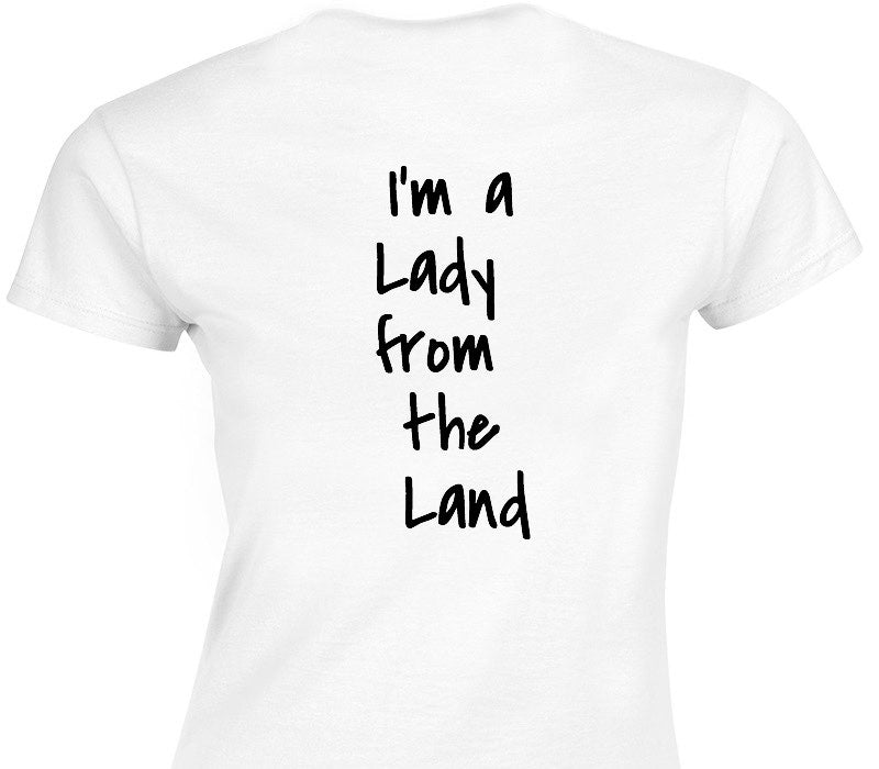 Custom Womens Soft Style 100% Cotton White T-Shirt