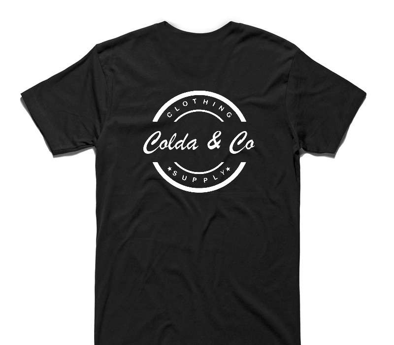 Custom AS Colour 100% Cotton Black T-Shirt