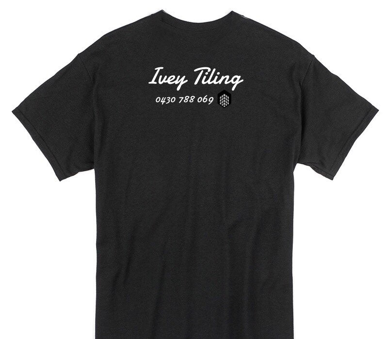 Custom Gildan 100% Cotton Black T-Shirt