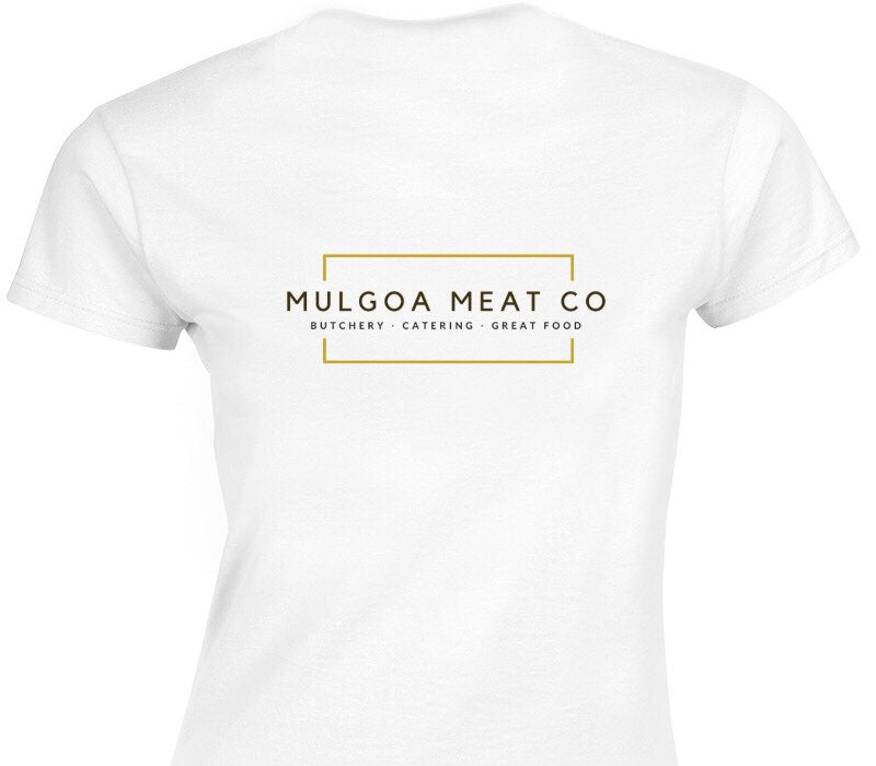 Custom Womens Soft Style 100% Cotton White T-Shirt
