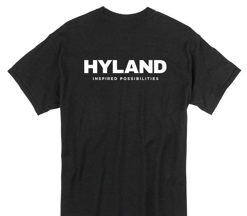 Custom Gildan 100% Cotton Black T-Shirt