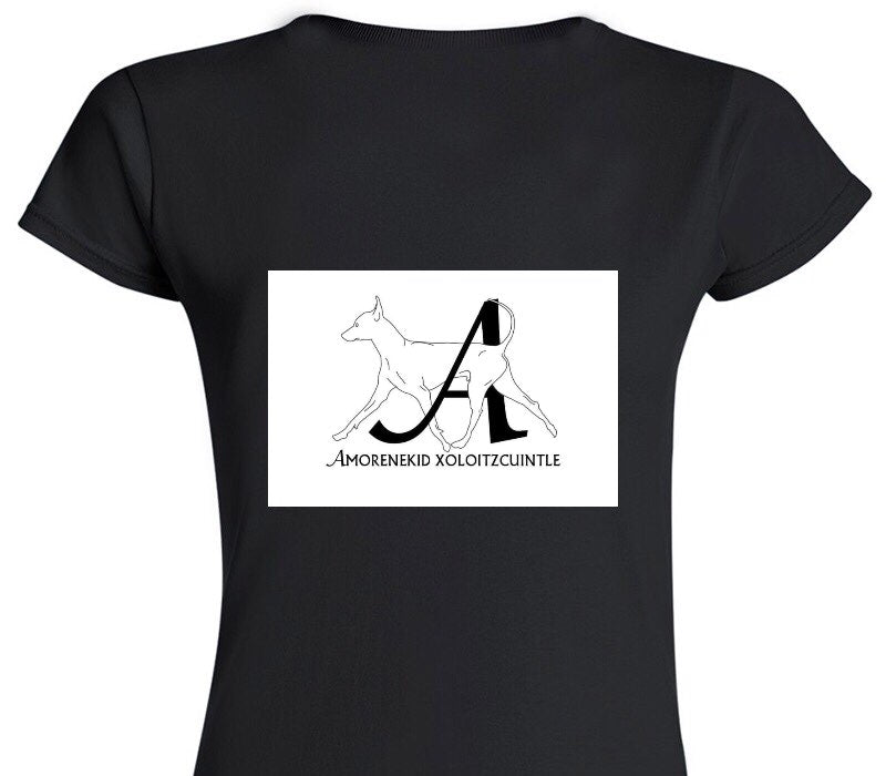 Custom Womens Soft Style 100% Cotton Black T-Shirt