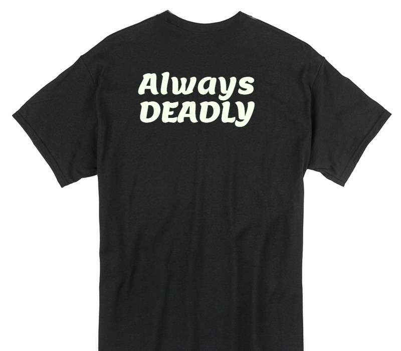 Custom Gildan 100% Cotton Black T-Shirt