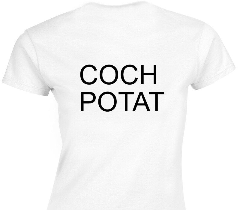 Custom Womens Soft Style 100% Cotton White T-Shirt