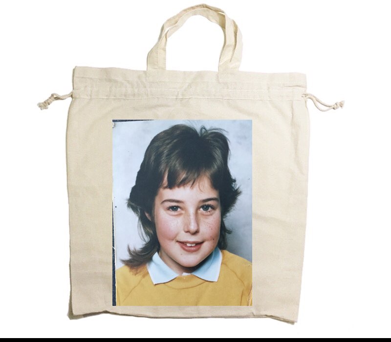Custom Drawstring Tote Bag Cotton Calico