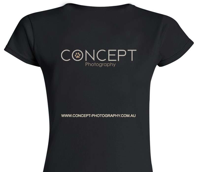 Custom Womens Soft Style 100% Cotton Black T-Shirt
