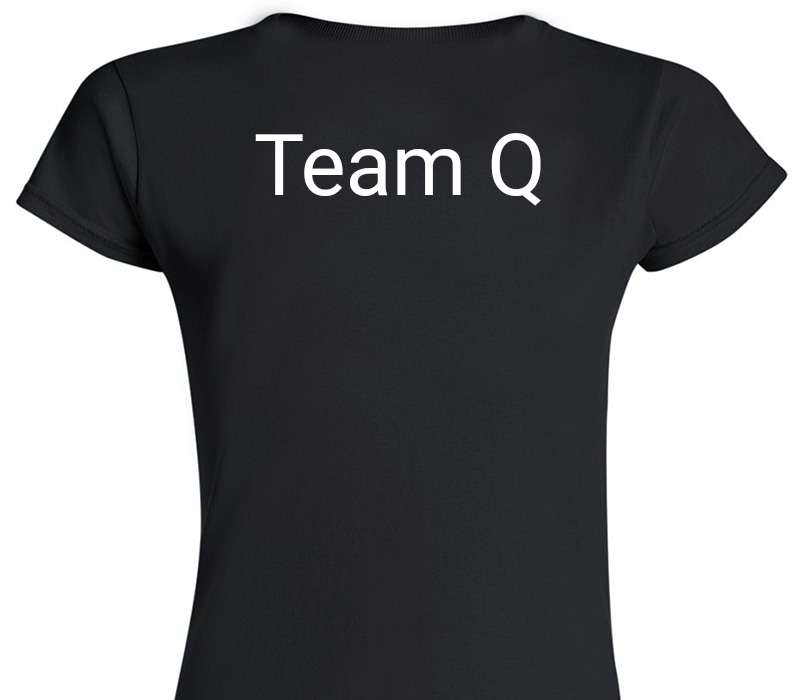 Custom Womens Soft Style 100% Cotton Black T-Shirt