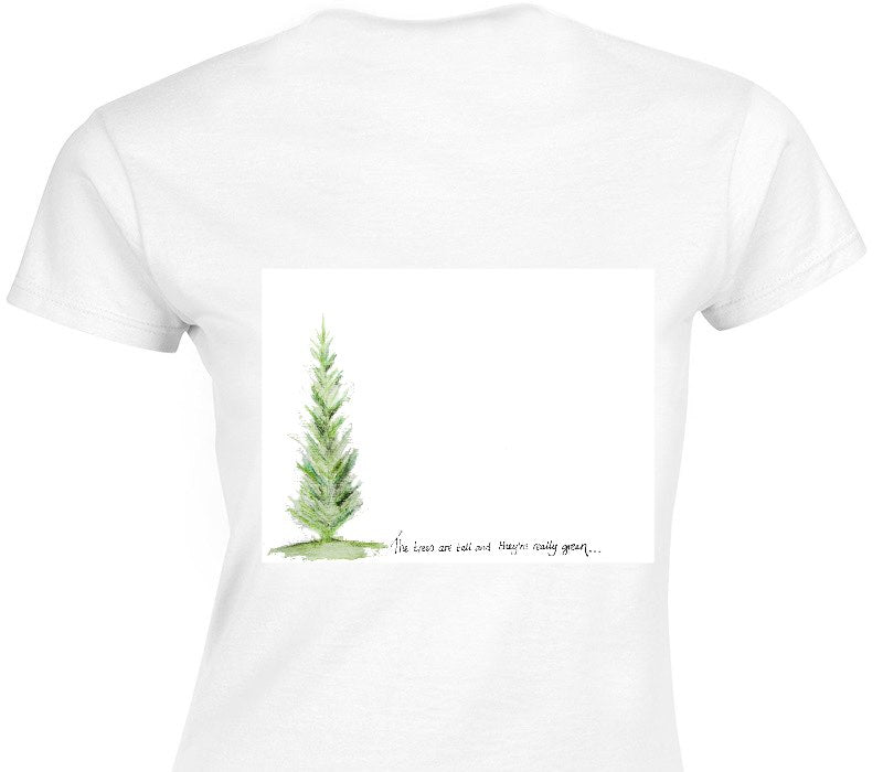 Custom Womens Soft Style 100% Cotton White T-Shirt